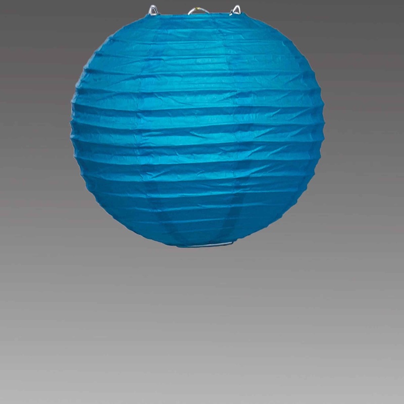 Eight Inch Paper Lantern - Turquoise