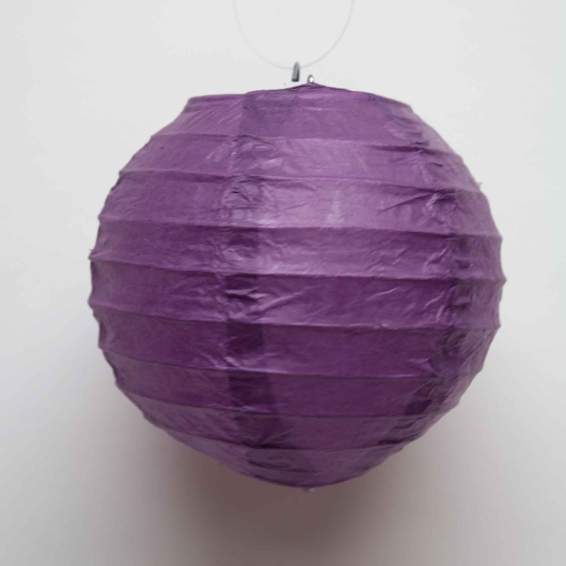 Four Inch Paper Lantern - Purple