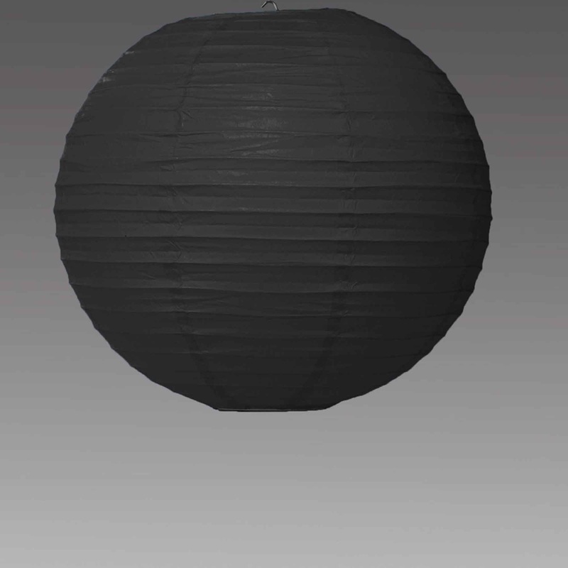 Fourteen Inch Paper Lantern - Black