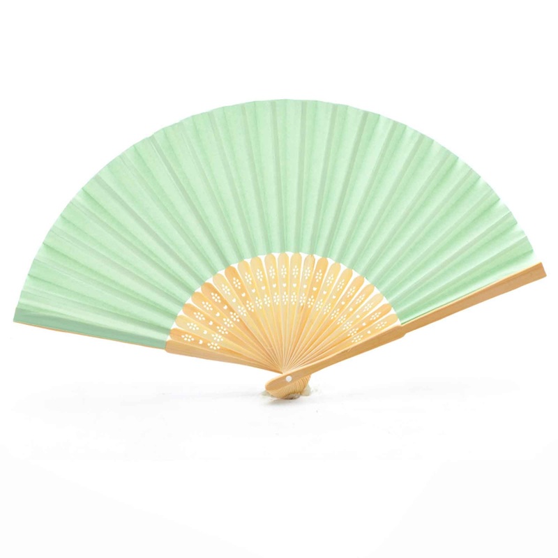 Paper Hand Fan - Mint