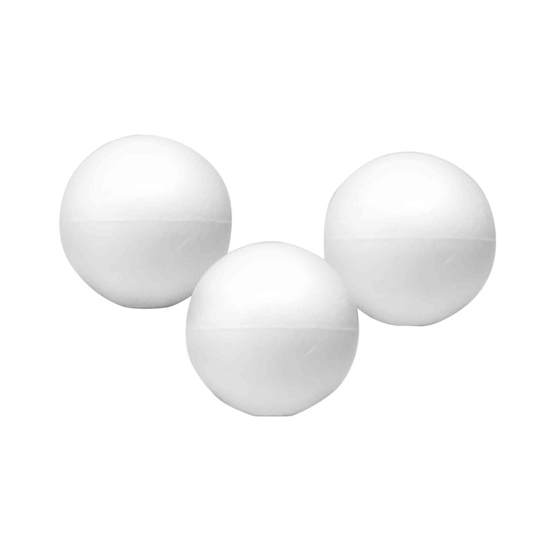 Styrofoam Balls 3 Inch - Bag of 12