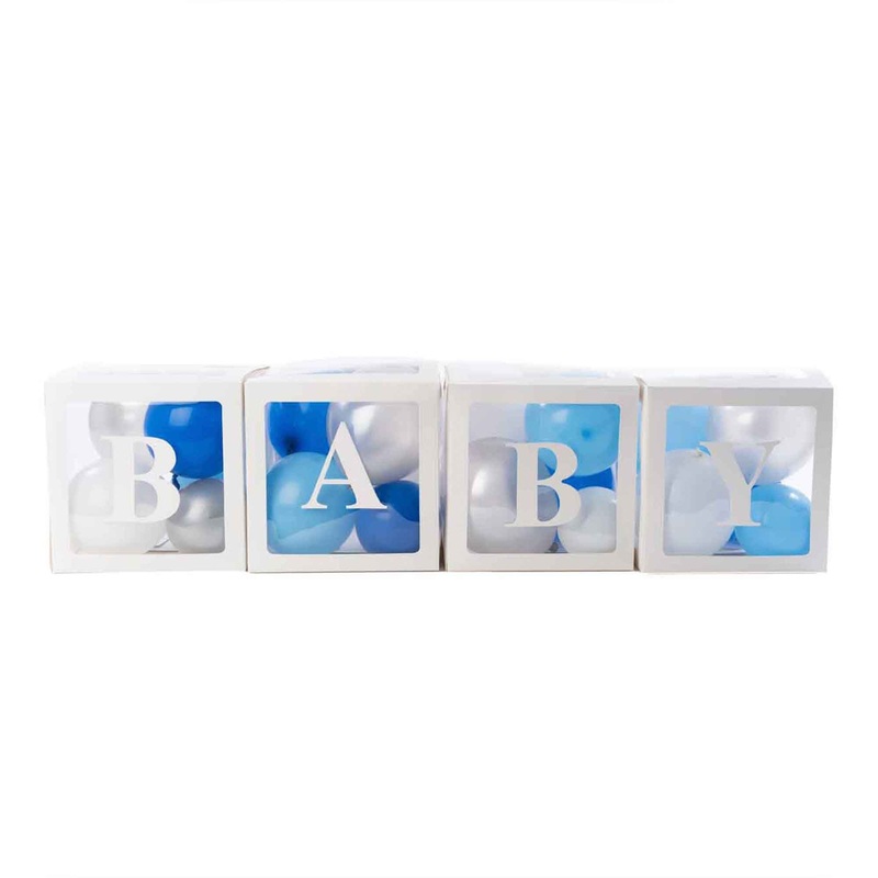 Baby Shower Balloon Boxes - Blue