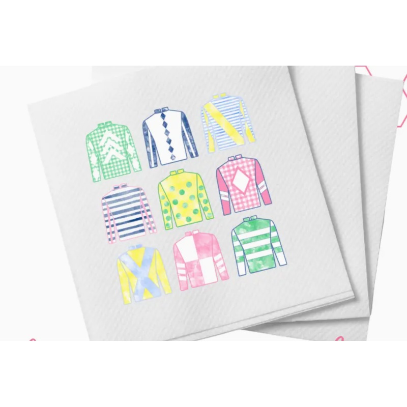 Derby Jockey Silk Beverage Napkins