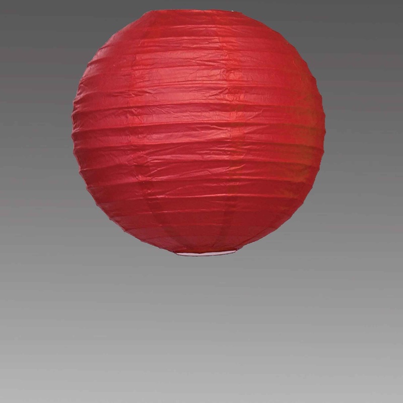 Eight Inch Paper Lantern - Red