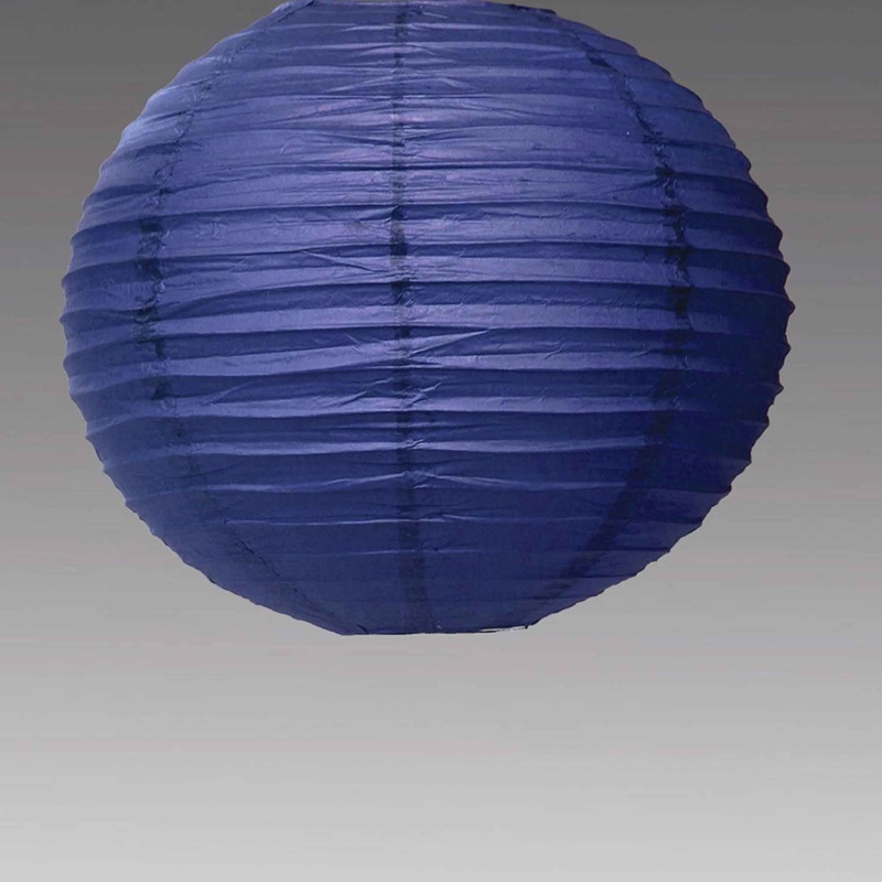 Eight Inch Paper Lantern - Royal Blue
