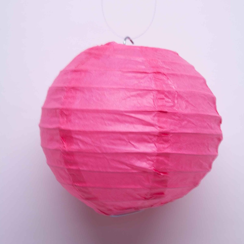 Four Inch Paper Lantern - Fuchsia