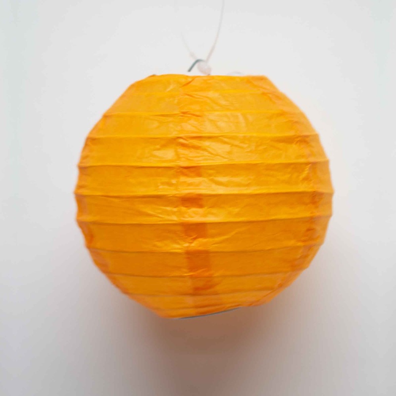Four Inch Paper Lantern - Orange