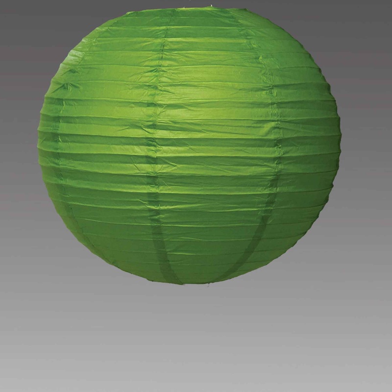 Fourteen Inch Paper Lantern - Apple Green