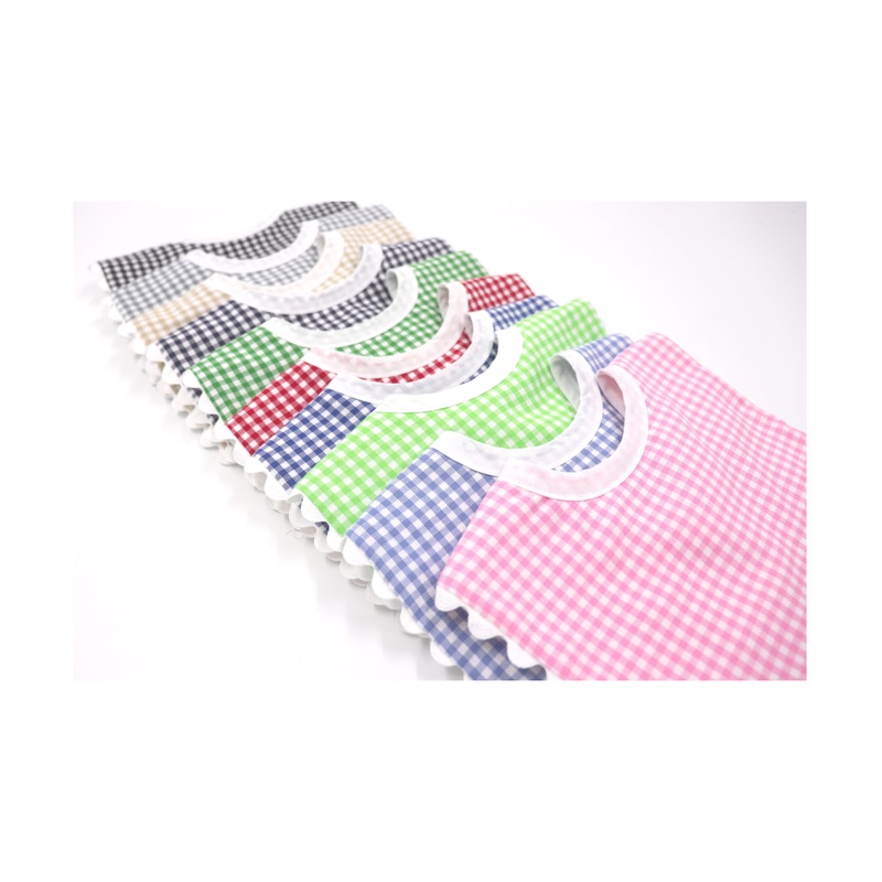 Gingham Baby Bib