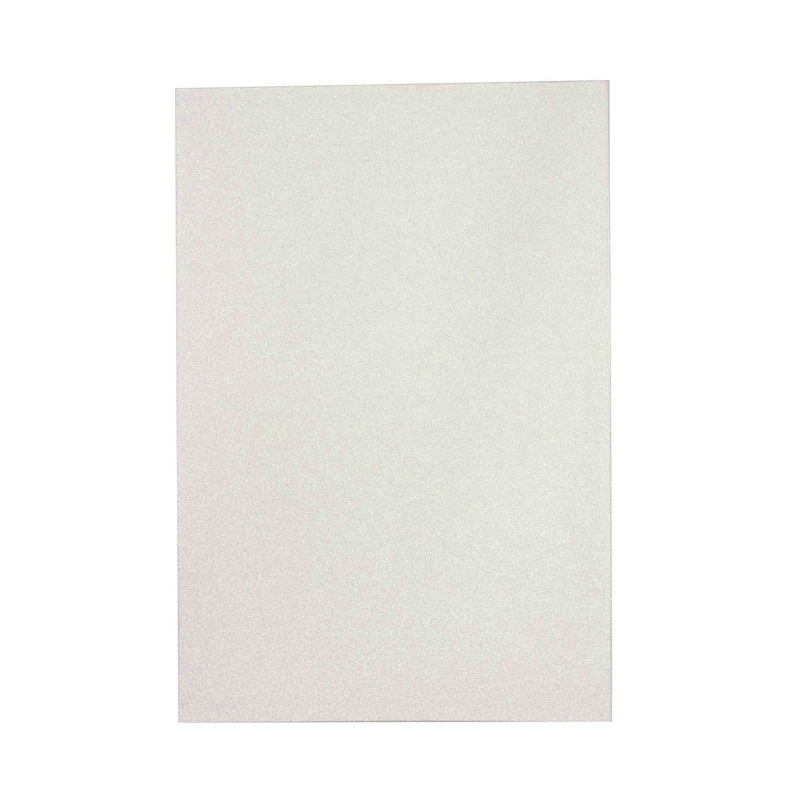 Large Glitter Foam Sheets - White