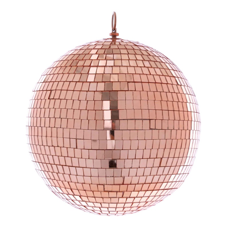 Mirror Disco Balls 12" - Rose Gold