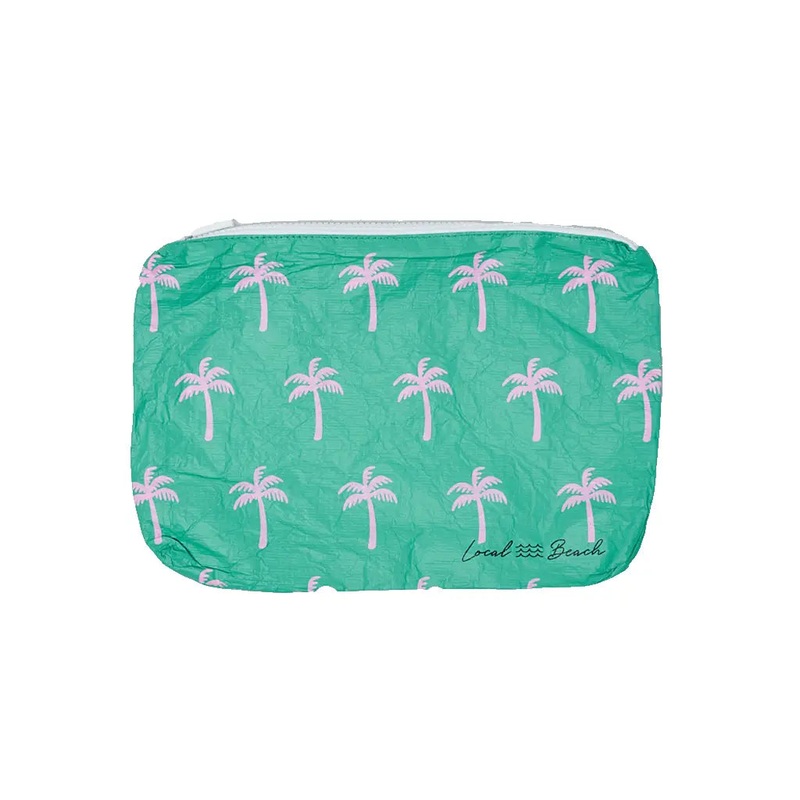 Neon Palms Water Resistant Tyvek Printed Pouch