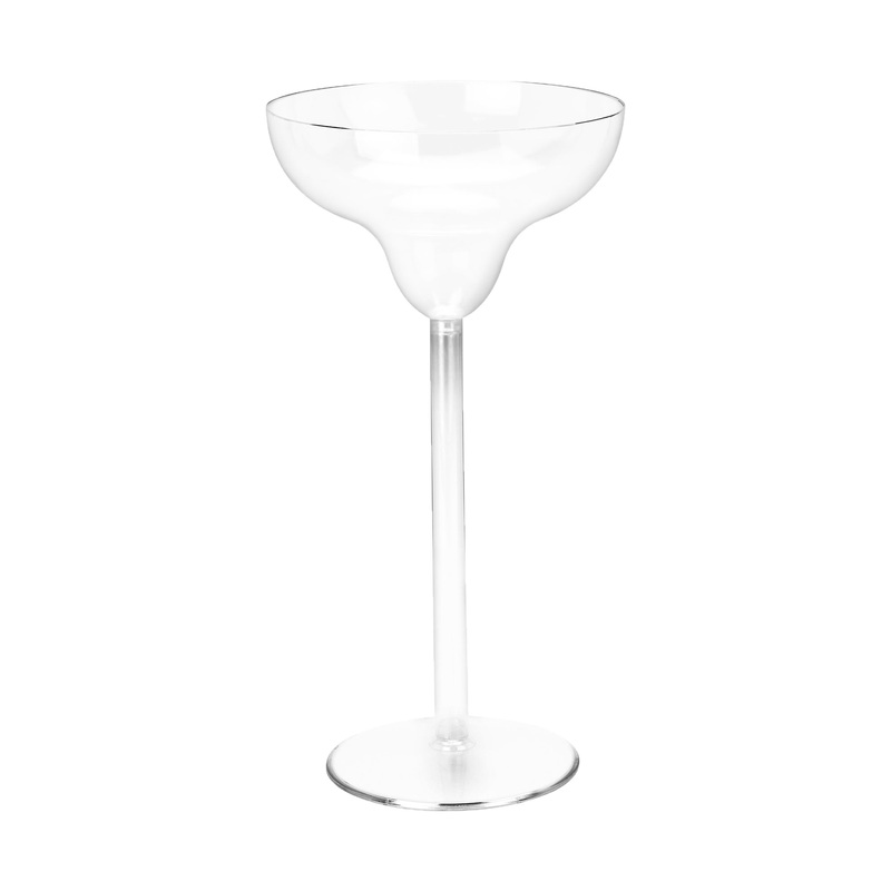 Plastic Large Margarita Glass Centerpiece - Clear