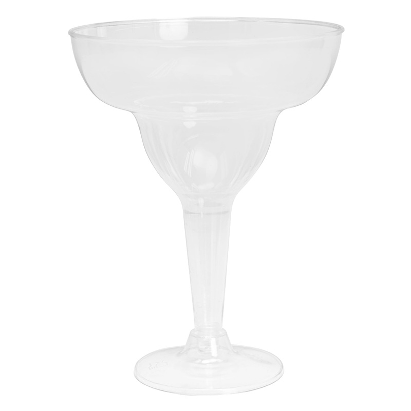 Plastic Margarita Glass 6pc/pack - Clear