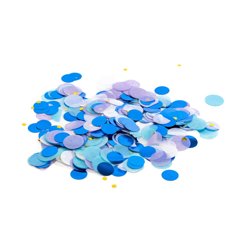 Tissue and Foil Confetti Mix - Royal Blue