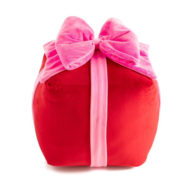 GIFT BOX LARGE PILLOW,RED