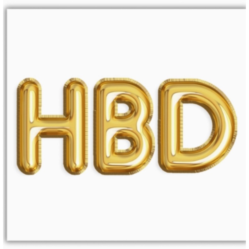 Hbd Paper Cocktail Napkins