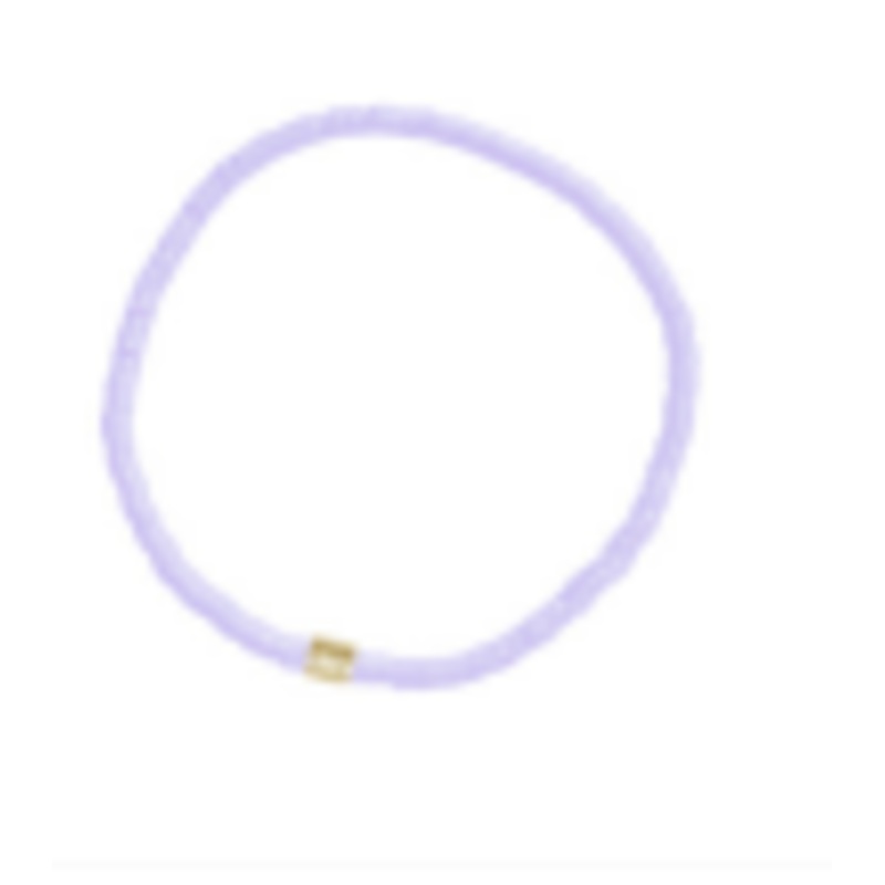 Lavender Cabrillo Vinyl Disc Stretch Bracelet