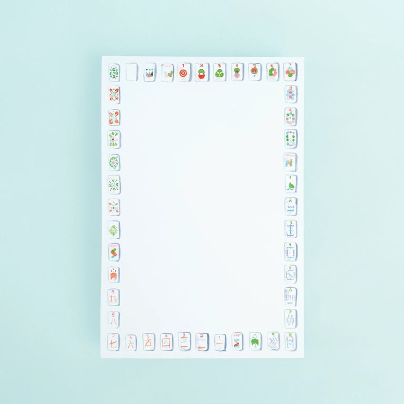 Mahjong Tiles notepad set