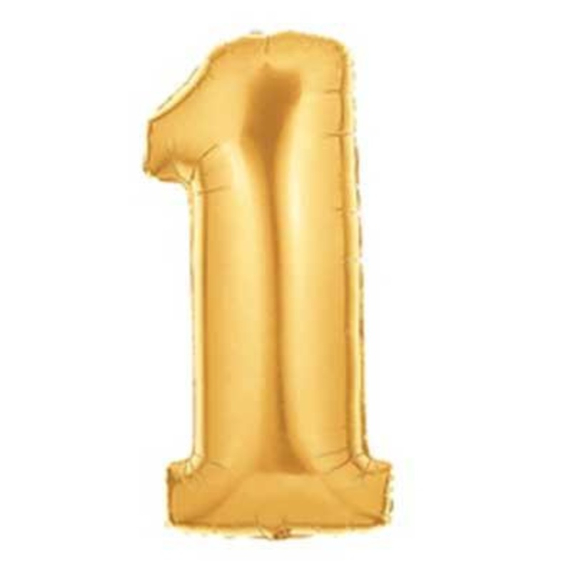 Megaloon Number Balloon GOLD 40"