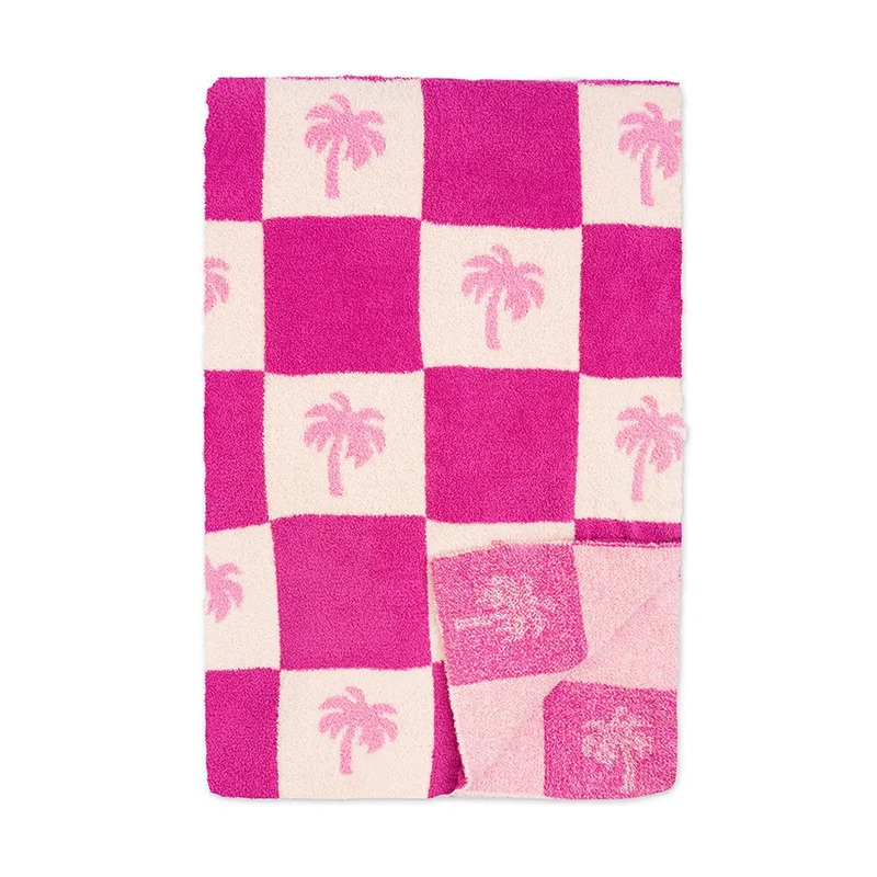 Pink Palm Blanket