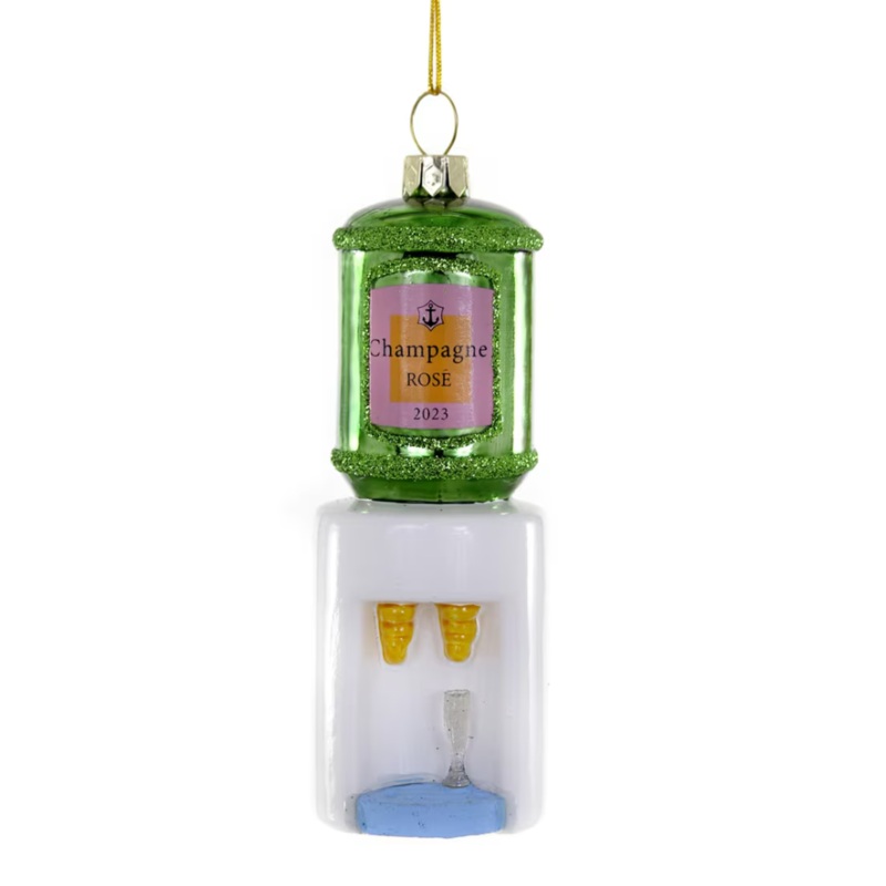 Rose Cooler glass ornament