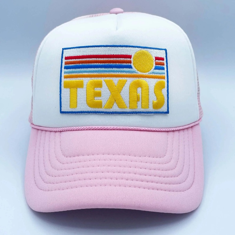 Texas Trucker Hat - Retro Adult Retro Sun Texas Hat