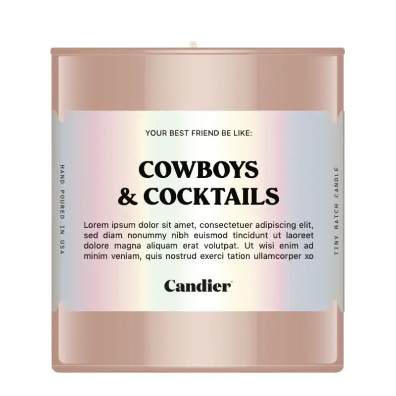 Cowboys & Cocktails Candle