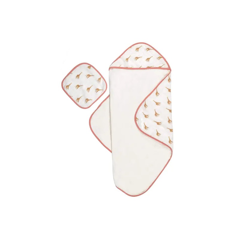 Giraffe Hooded Baby Towel Set