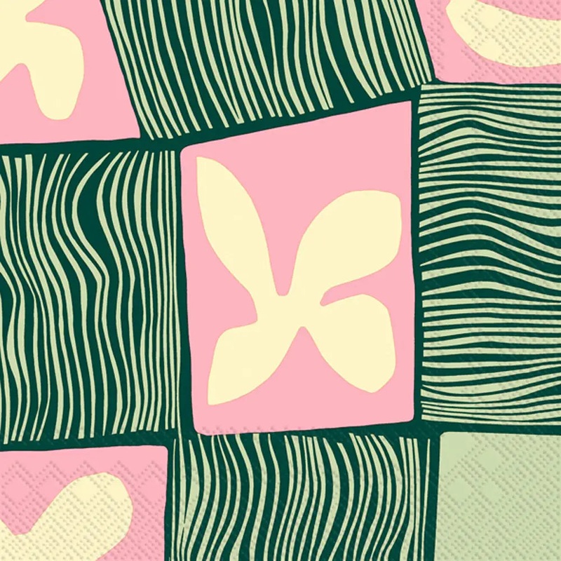 Korkeuksissa Rose Marimekko Paper Lunch Napkins 20 Count