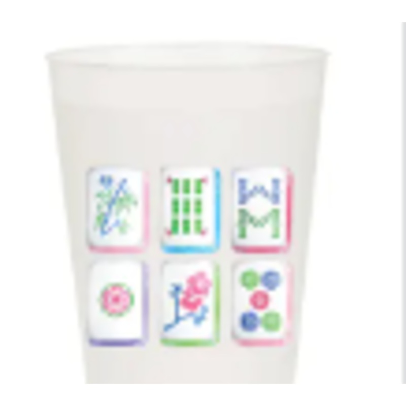 Mahjong Tiles frosted Cups 10 pack