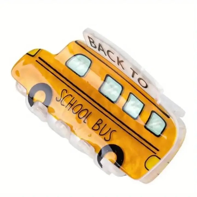 School Bus Hair Clip