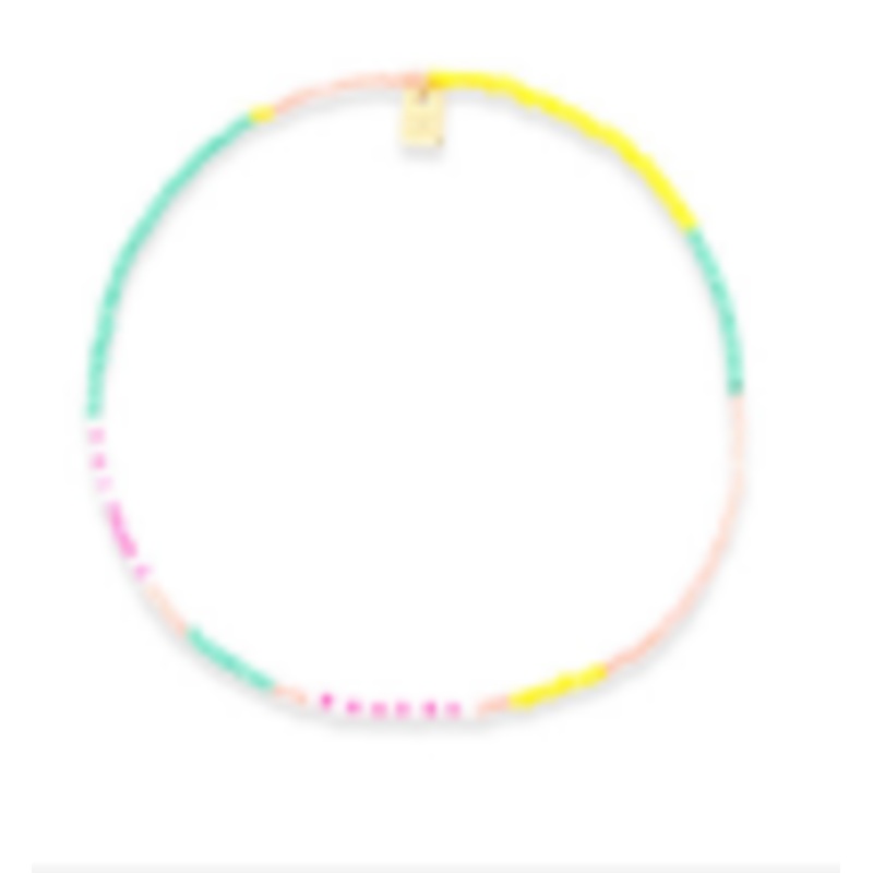 Multi Nova Seed Bead Stretch Anklet