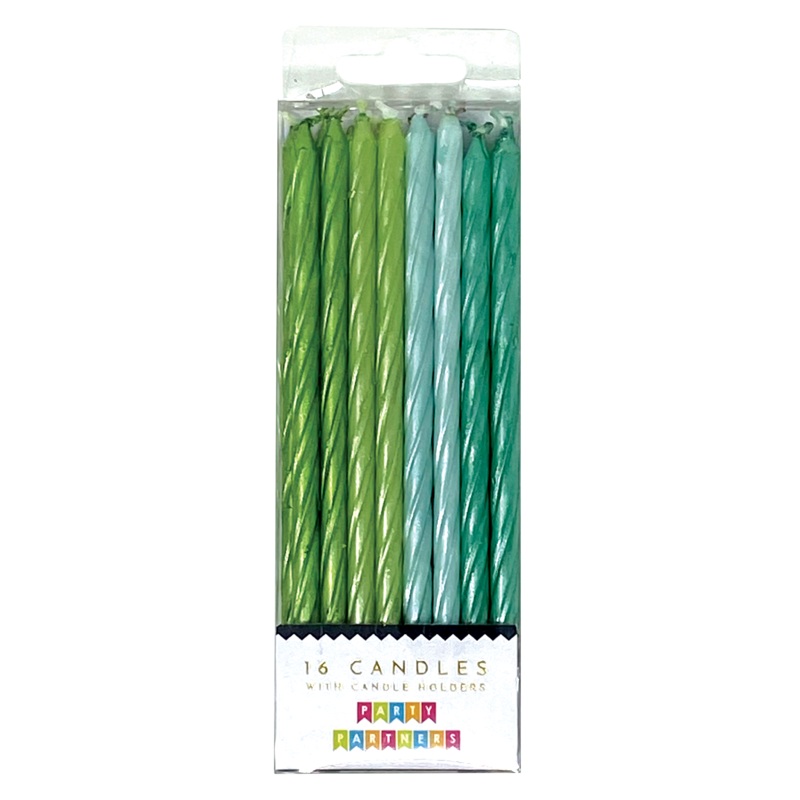Pearl Spiral Candle Set (16)