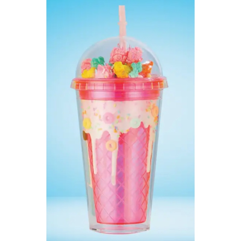 Rainbow Popcorn Tumbler-Pink