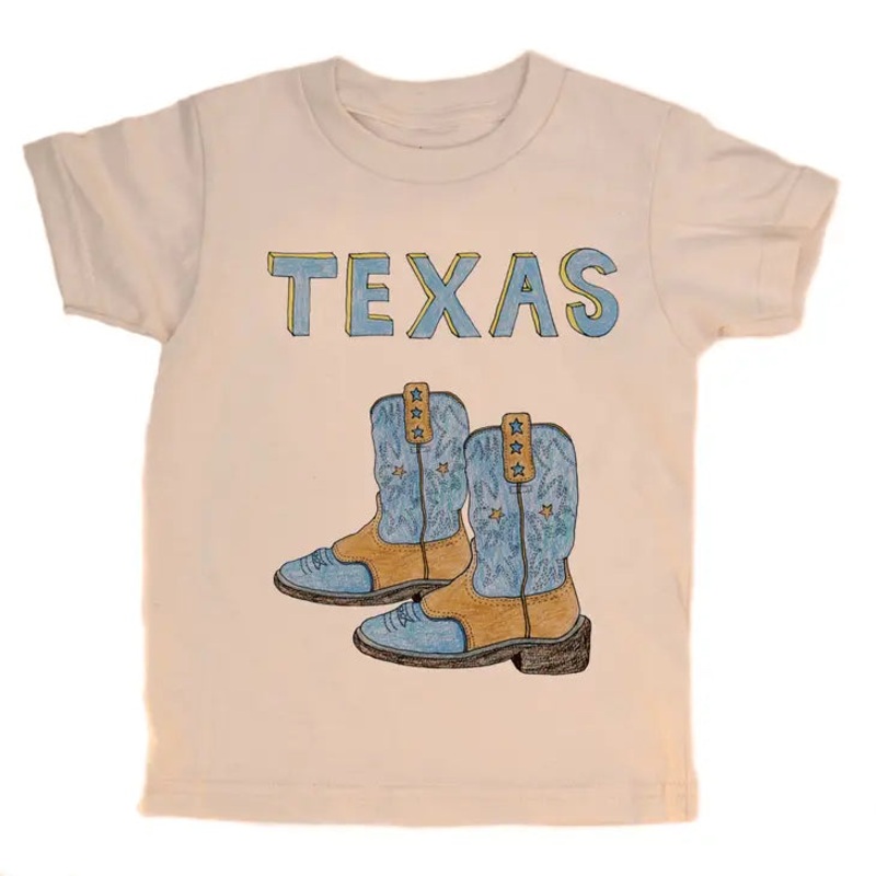 Texas Natural Organic Tee -Boots