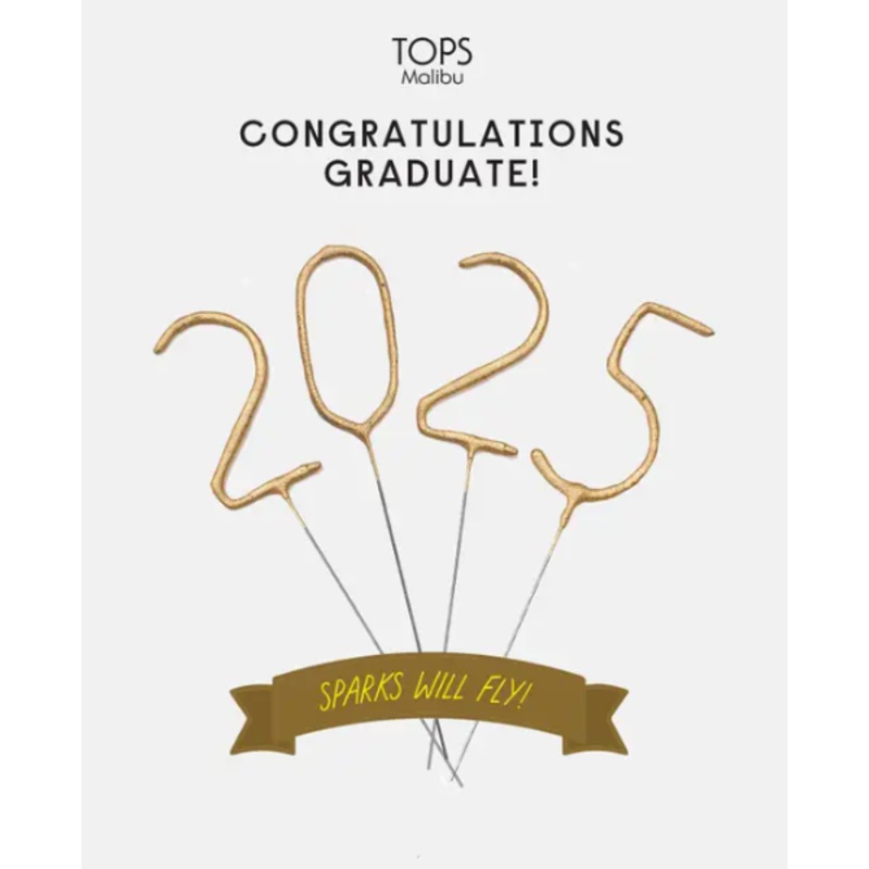 2025 Graduation Sparkler Card 4"