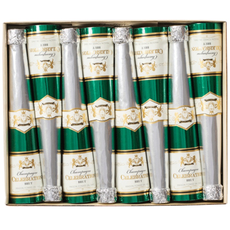 Champagne Bottle Luxury Cone Crackers 10 Inch/8-In