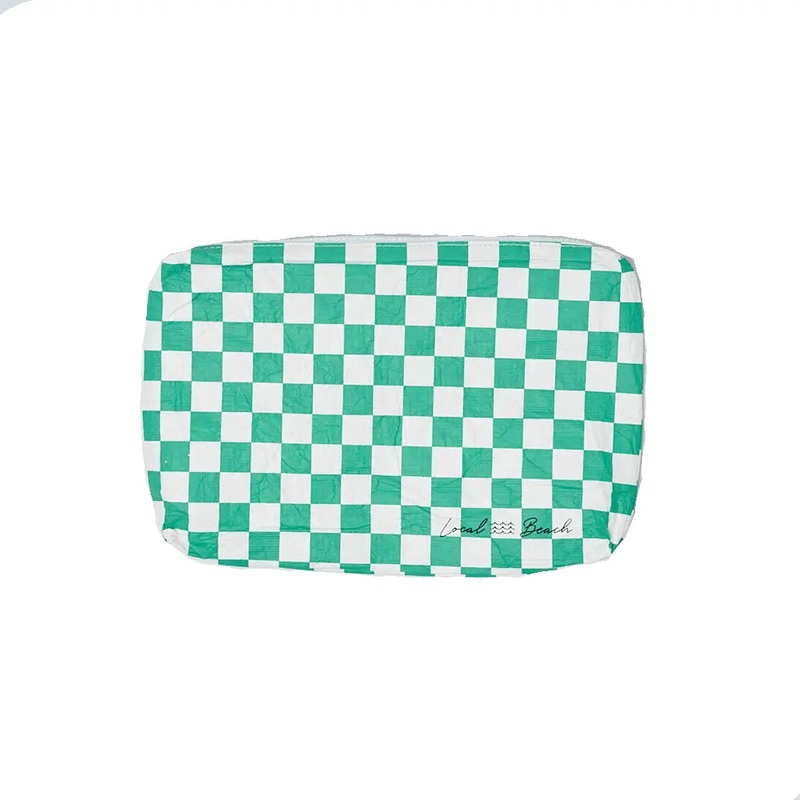 Checker Water Resistant Pouch