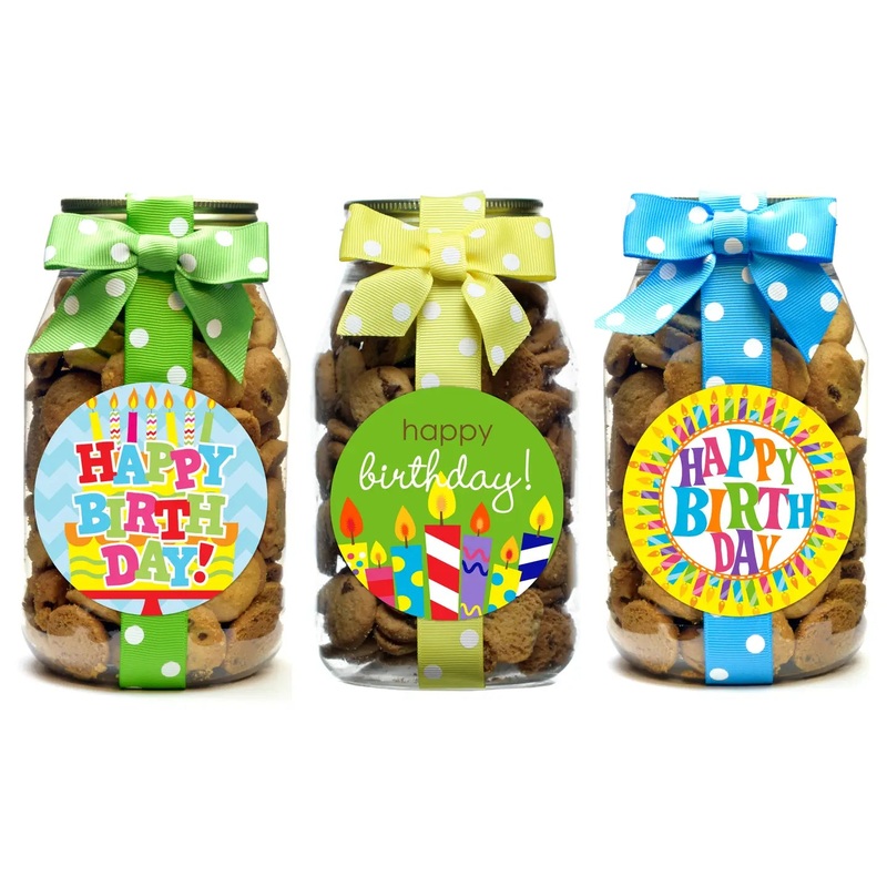 Happy Birthday Asst Cookie Jars