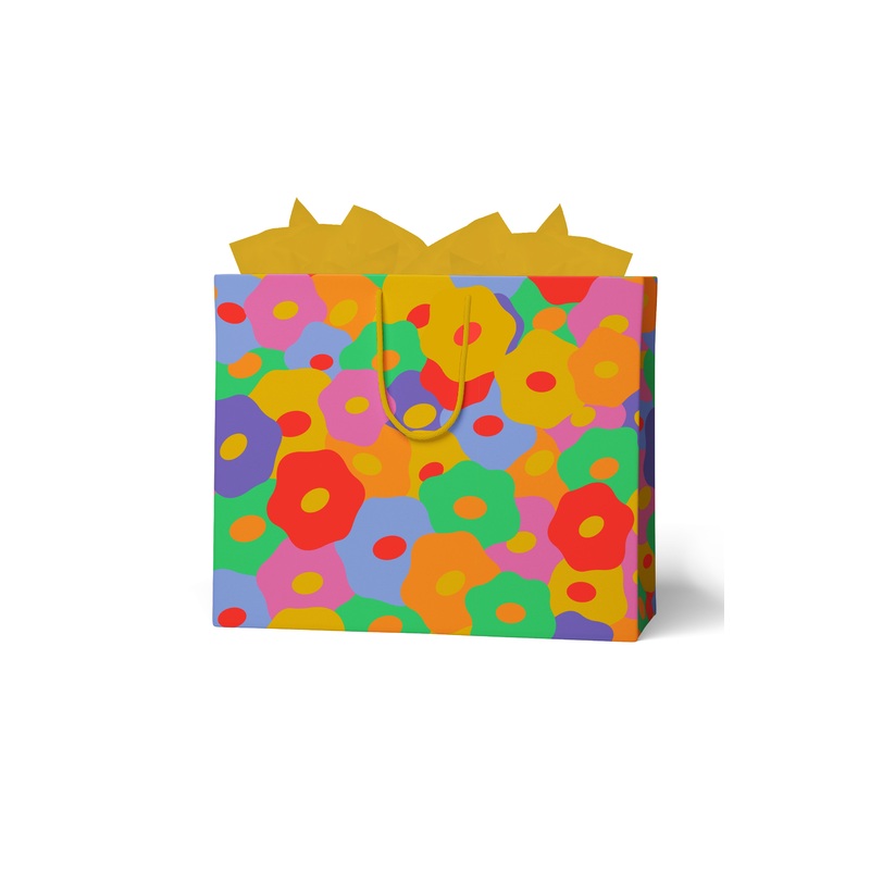 Large Fiesta Floral Gift Bag (w/ Tissue Paper)