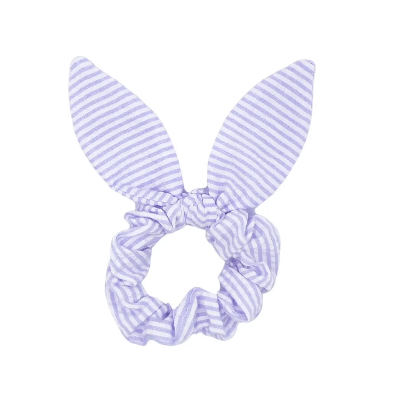 Seersucker Bow Scrunchie