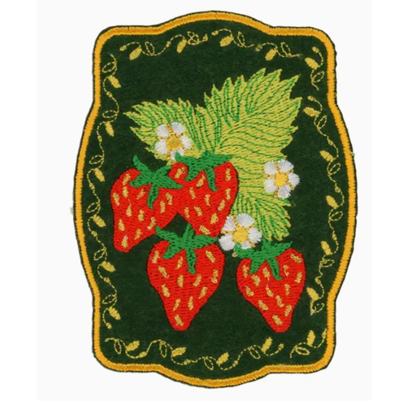 Strawberries iron On Patch