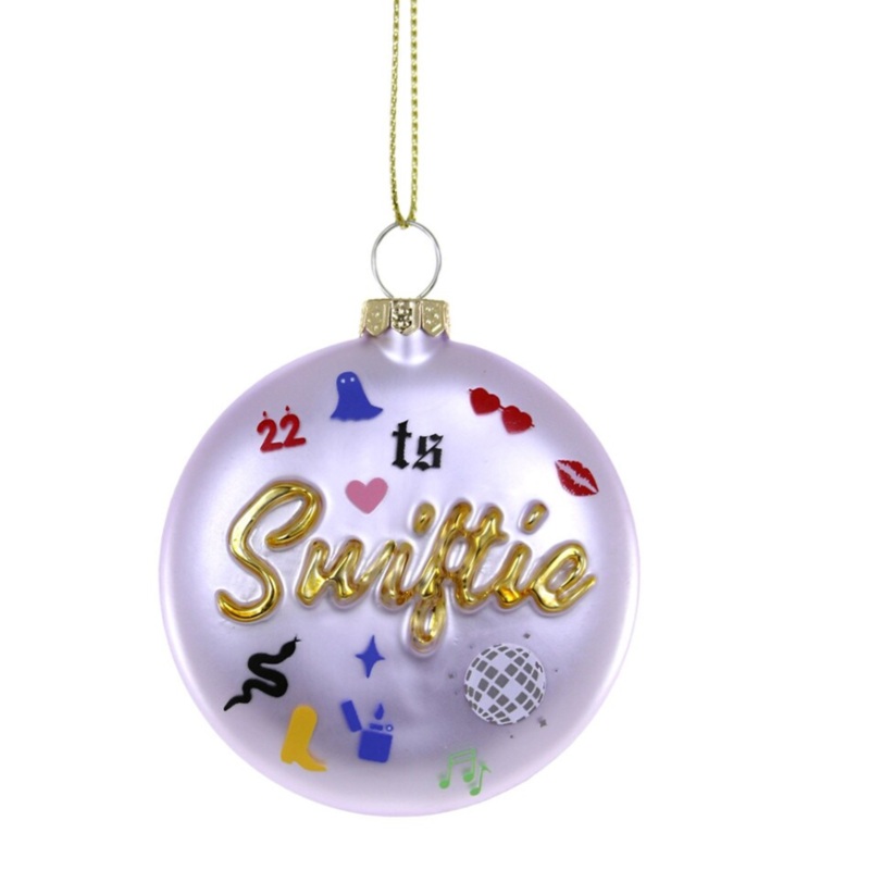 TS SWIFTIE glass ornament