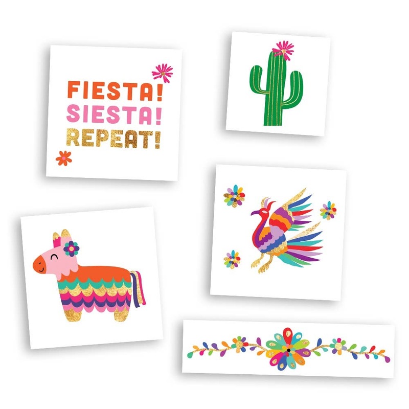 Fiesta Fun Variety Set - Temporary Tattoo