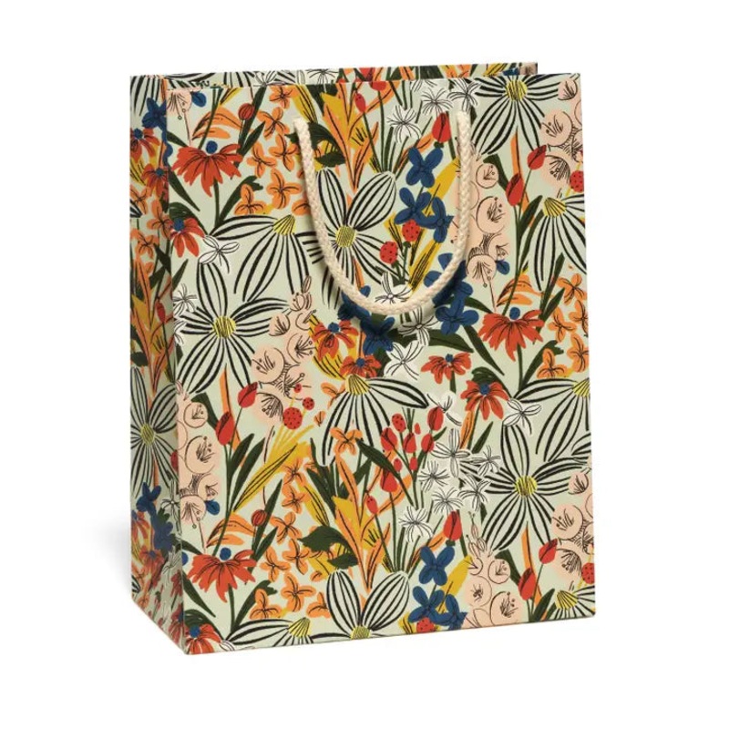 Md Striped Florals Gift Bags