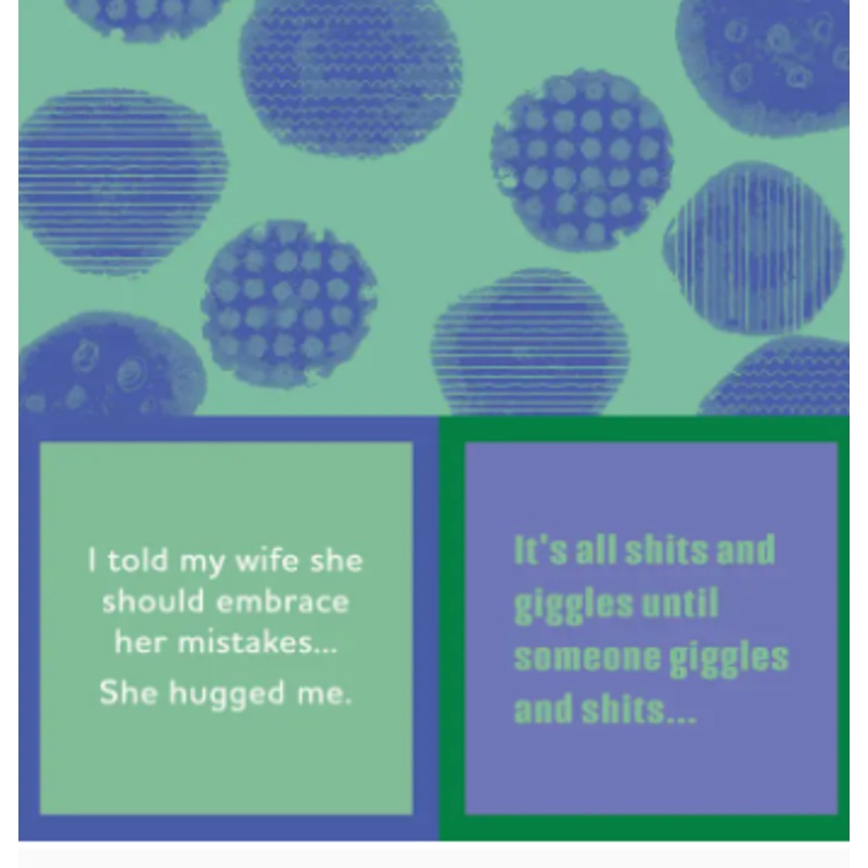 She Hugged Me/Shits and GigglesCocktail Napkins