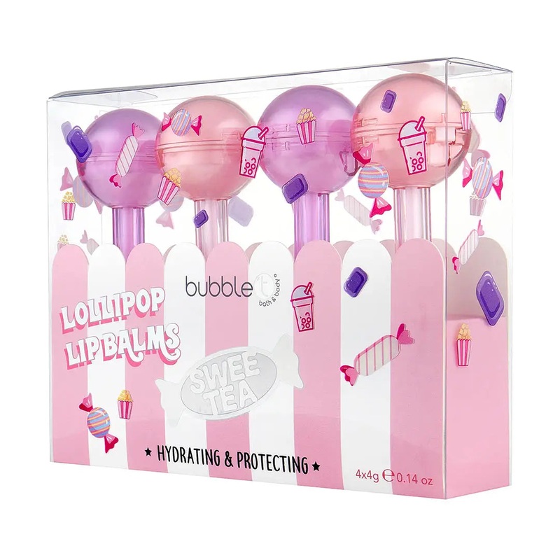 Sweetea Lollipop Lip Balm Gift Set (4 X 4g)
