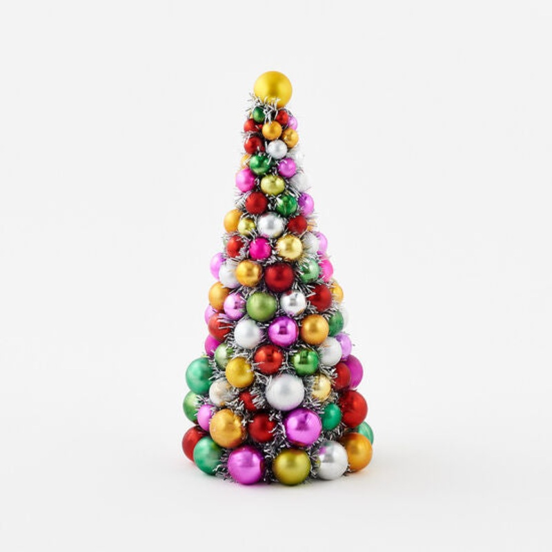 Tinsel Topiary, LG, PVC, 21"