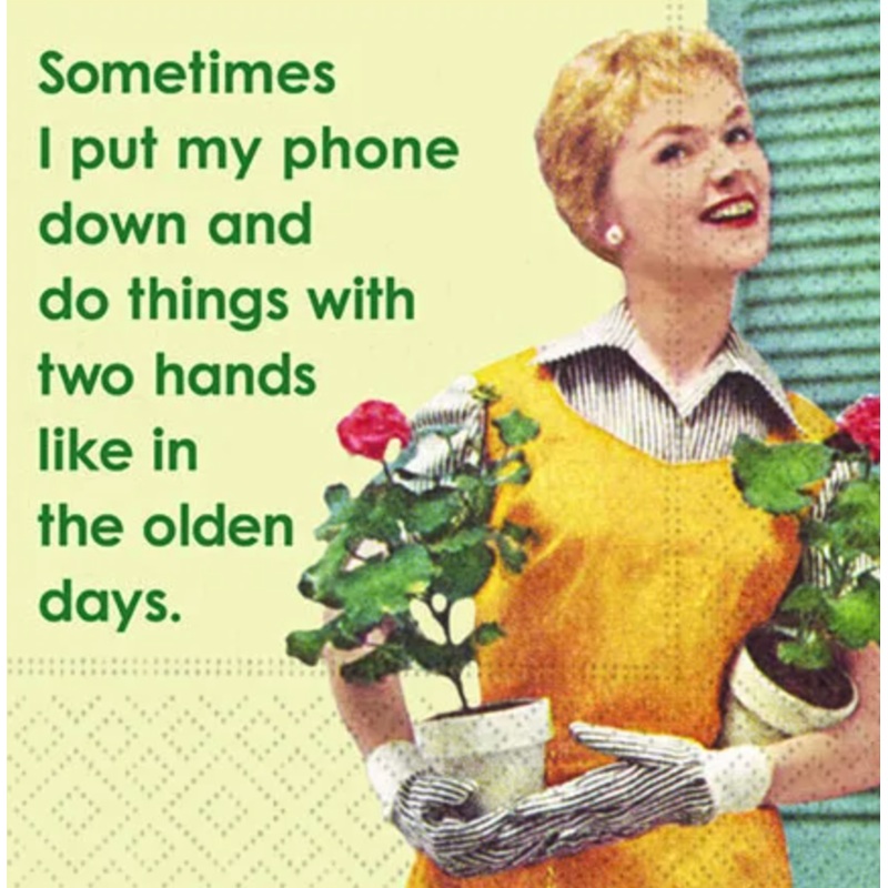 Two Hands and the Olden Days Beverage Napkin
